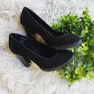 💫Vintage rare I love comfort black suede women’s pumps